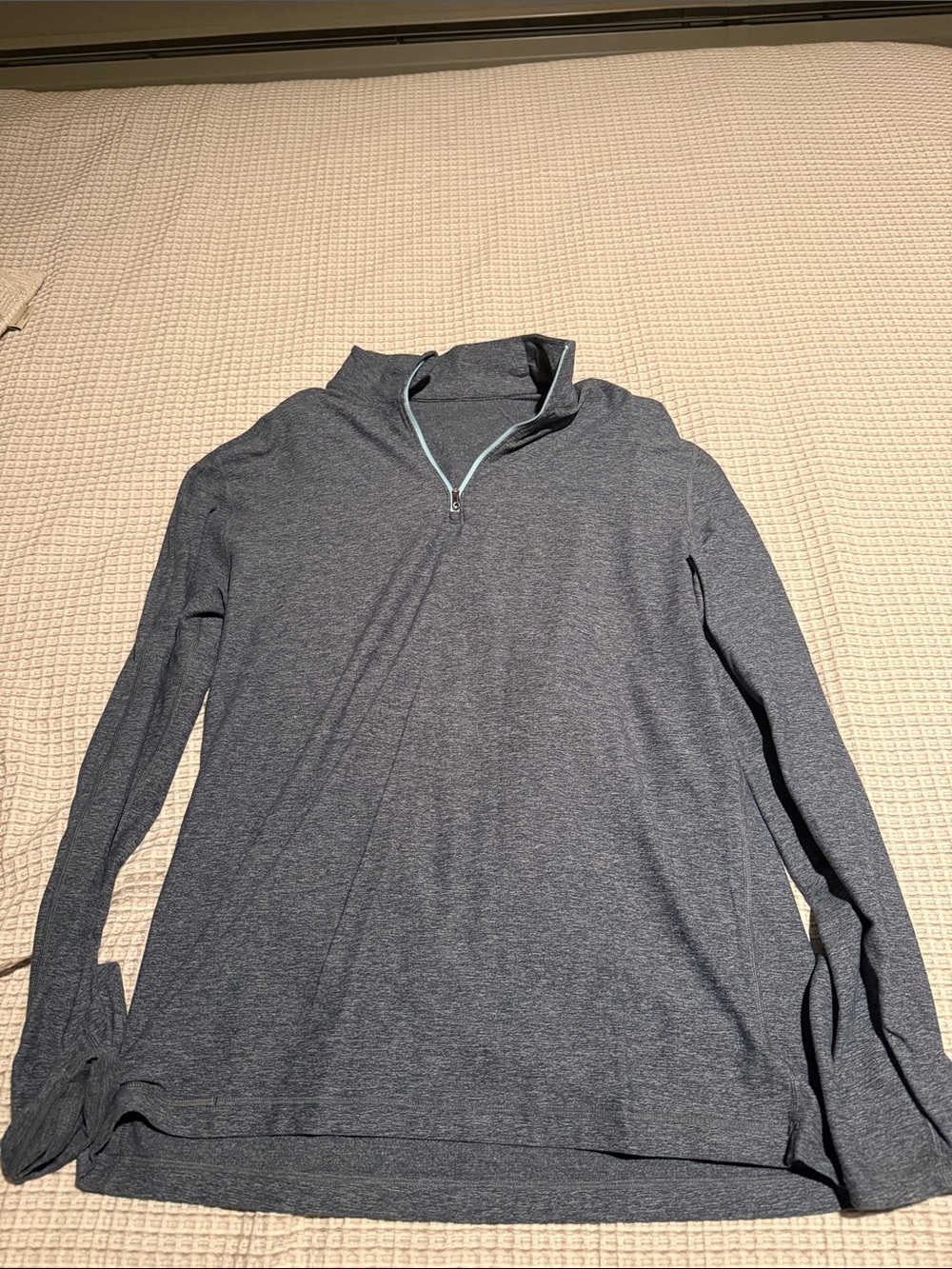 lululemon athletica Men's Heathered Charcoal Quarter-Zip Pullover